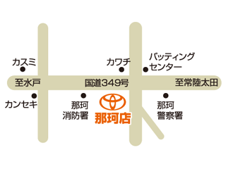 トヨタカローラ新茨城 那珂店の地図
