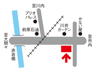 トヨタカローラ群馬 桐生堤店の地図
