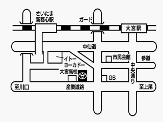 トヨタカローラ埼玉 大宮天沼店の地図