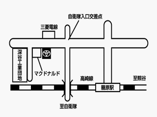 トヨタカローラ埼玉 篭原店の地図
