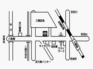 トヨタカローラ埼玉 三郷上彦名店の地図