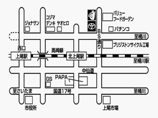 トヨタカローラ埼玉 上尾中妻店の地図