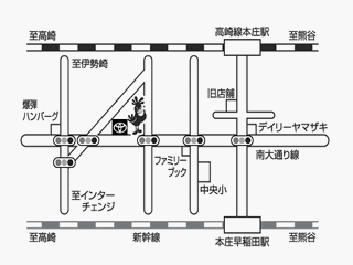 トヨタカローラ埼玉 本庄店の地図