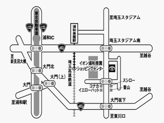 トヨタカローラ埼玉 浦和美園店の地図