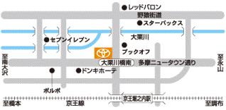 トヨタS＆D西東京 堀之内店の地図