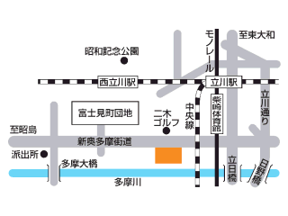 トヨタS＆D西東京 U-Car立川富士見町店の地図