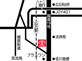 NTPトヨタ信州 塩尻店の地図