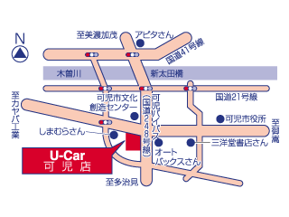 トヨタカローラ岐阜 Ｕ－Ｃａｒ可児店の地図
