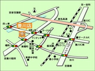 トヨタカローラ名古屋 豊川店の地図