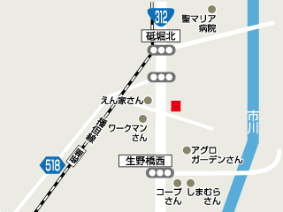トヨタカローラ姫路 ひめじ店の地図