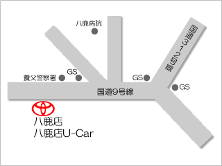 トヨタカローラ姫路 八鹿店の地図
