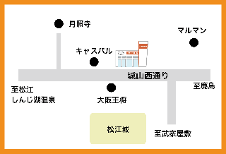 トヨタカローラ島根 黒田店の地図