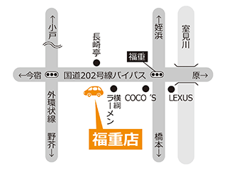 トヨタカローラ福岡 福重店の地図