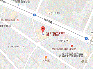 ユナイテッドトヨタ熊本 カローラ熊本 健軍店の地図