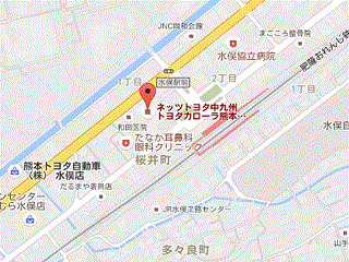 ユナイテッドトヨタ熊本 カローラ熊本 水俣店の地図