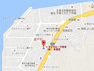 ユナイテッドトヨタ熊本 カローラ熊本 天草店の地図