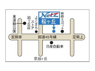 ネッツトヨタ青森 TwiN Plaza桜ヶ丘店の地図