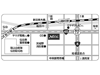 ネッツトヨタ仙台 日の出店の地図