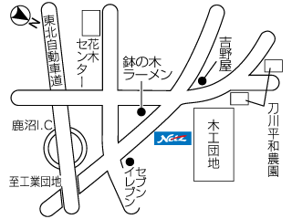 ネッツトヨタ栃木 鹿沼店の地図