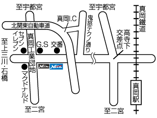 ネッツトヨタ栃木 真岡店の地図