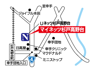 ネッツトヨタ東埼玉 マイネッツ杉戸高野台の地図