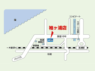 ネッツトヨタ千葉 袖ヶ浦店の地図