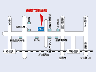ネッツトヨタ千葉 船橋市場通店の地図