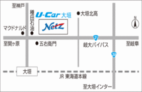 トヨタカローラネッツ岐阜 Ｕ－Ｃａｒ大垣北店の地図