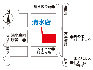 ネッツトヨタ静岡 清水店の地図