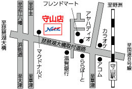ネッツトヨタ滋賀 守山店の地図