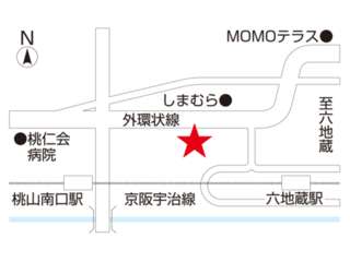 ネッツトヨタヤサカ 桃山店の地図