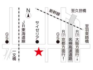ネッツトヨタヤサカ 乙訓店の地図