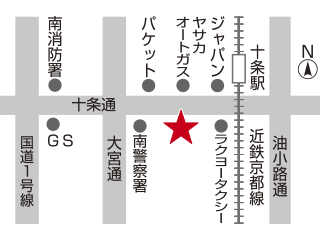 ネッツトヨタヤサカ 十条店の地図