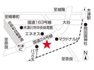 ネッツトヨタヤサカ 木津店の地図