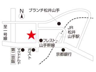 ネッツトヨタヤサカ 松井山手店の地図
