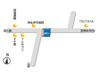 ネッツトヨタ兵庫 洲本店の地図