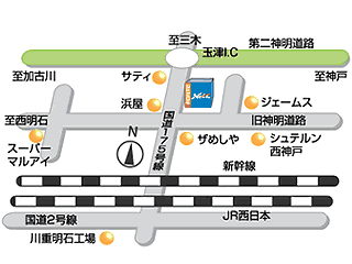 ネッツトヨタ兵庫 明石店の地図