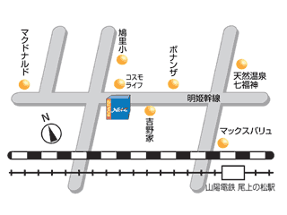 ネッツトヨタ兵庫 加古川Ｕ－Ｃａｒセンターの地図