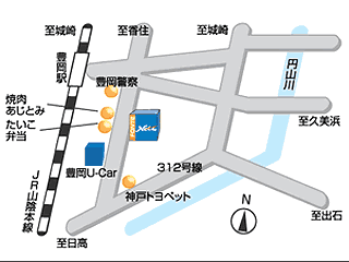 ネッツトヨタ兵庫 豊岡店の地図