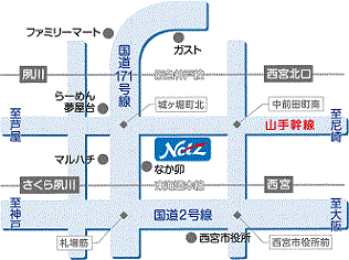 ネッツトヨタ神戸 ネッツテラス夙川の地図