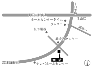 ネッツトヨタ岡山 津山店の地図