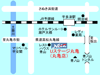 ネッツトヨタ香川 Ｕステージ丸亀の地図