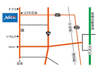 ネッツトヨタ長崎 プライムスクエア大村の地図