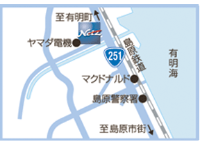 ネッツトヨタ長崎 島原前浜店の地図