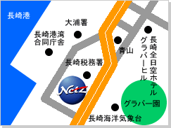 ネッツトヨタ長崎&nbsp;ベイサイド南山手の地図