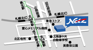 ネッツトヨタ道都 北２６条店の地図