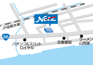 ネッツトヨタ道都 苫小牧店の地図