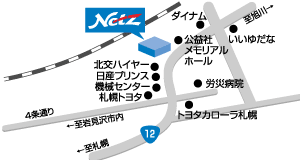 ネッツトヨタ道都 岩見沢店の地図
