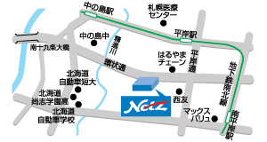 ネッツトヨタ道都 平岸店の地図