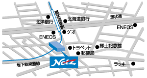 ネッツトヨタ道都 元町店の地図